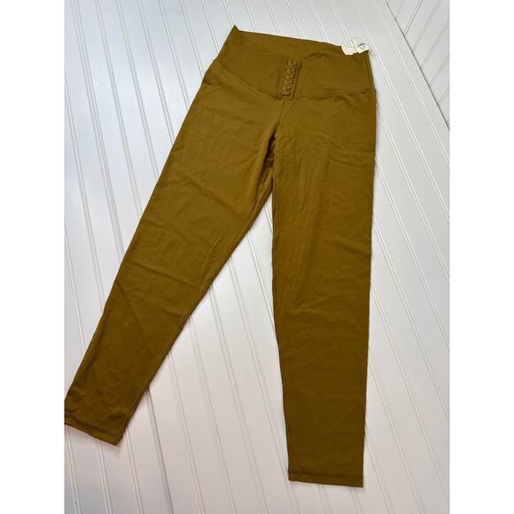 NWT Aerie High Waisted Lace up & Smocked Leggings Workout Bundle Of 2 Size XL - Picture 3 of 11